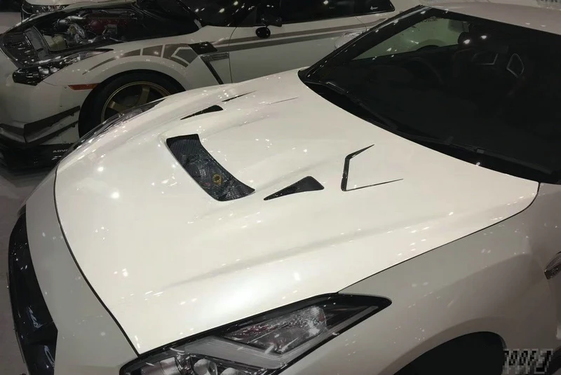Стайлинг автомобиля для Nissan GTR R35 2017 MY17 VRS стильное волоконное стекло с капюшоном
