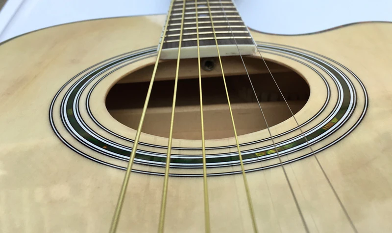 Полная липа тонкая акустическая гитара с эквалайзером струнная сумка