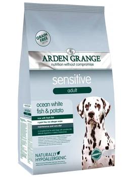 

ARDEN GRANGE ARDEN GRANGE SENSITIVE bezzernovoy for adult dogs of all breeds with allergy with ocean fish