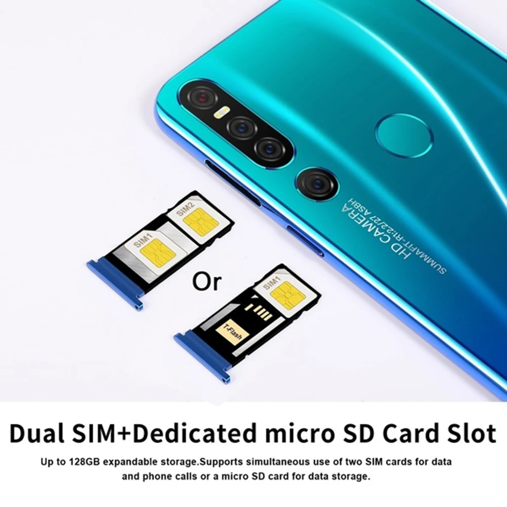 SOYES P30 Pro Mobile Phone Android9.0 RAM 2GB 32GB ROM Smart Unlock Face ID 6.3inch 2 SIM Cards Waterdrop Screen Cellphone