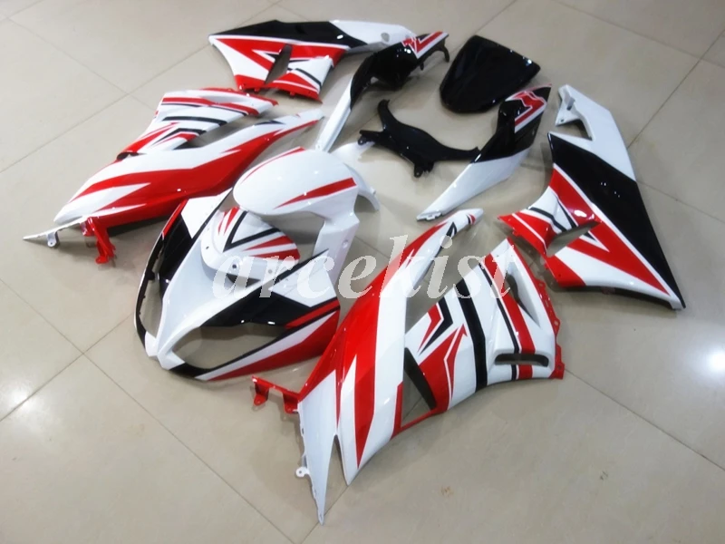 Новинка из АБС-пластика для мотоцикла обтекатели комплект подходит для kawasaki Ninja ZX6R 636 2009 2010 2011 2012 6R 09, 10, 11, 12, ZX-6R белого, черного и красного цветов