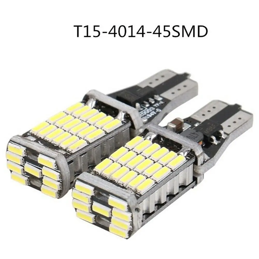 T15 W16W 921 супер светлый высокой мощности 45 SMD 4014 LED Canbus Aucune ошибка резервный