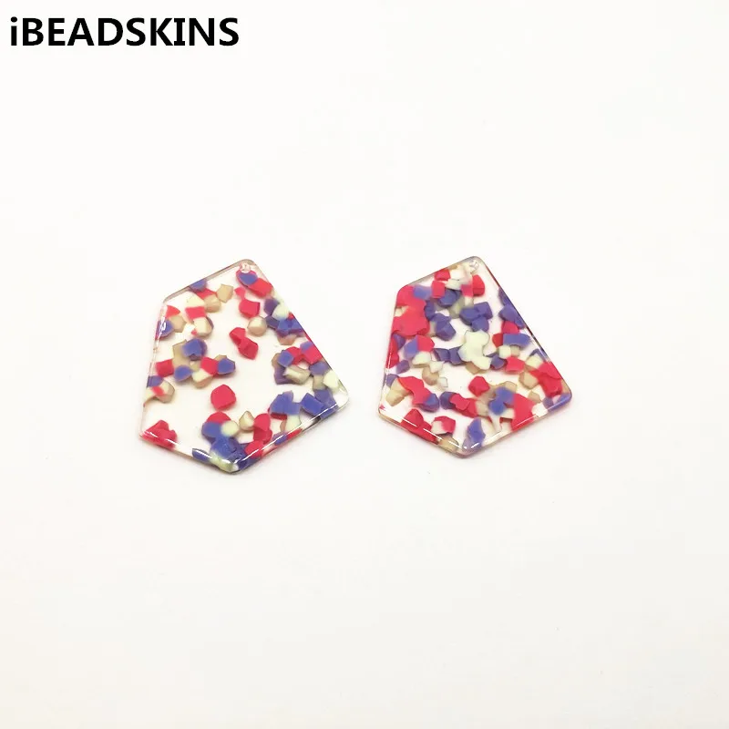 

New arrival! 45x40mm 50pcs acetic acid irregular-shape charm for Earring accessories,Earring parts,Jewelry Findings