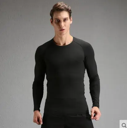 shirt Fanceey спортивное термобелье мужское сексуальное кальсоны быстросохнущее термобелье с длинными рукавами компрессионная рубашка Леггинсы спортивный костюм - Цвет: shirt