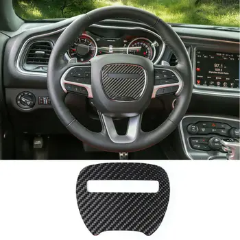 

Sticker Decor Cover For Dodge Challeng 2015-2019 1pc Car Steering Wheel Durable