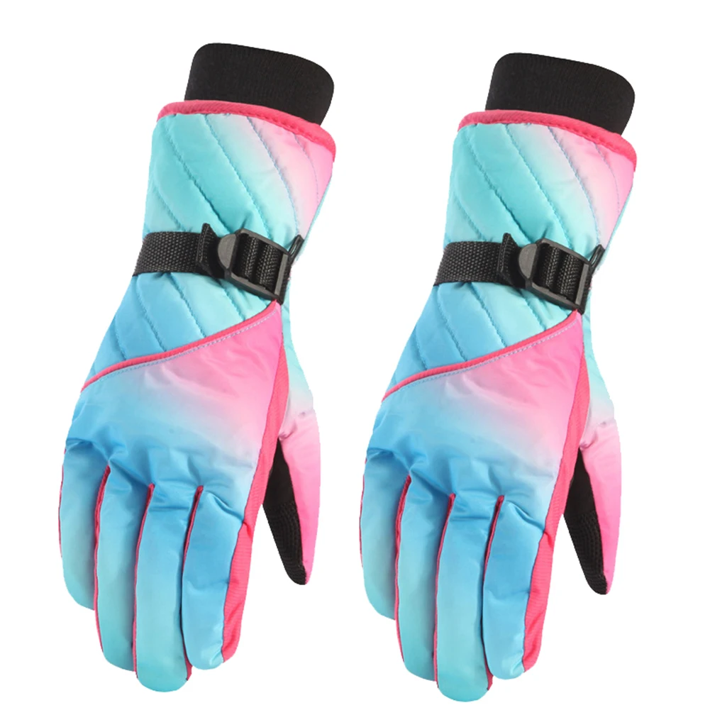 Outdoor Winter Touch Screen Women Gloves Warm Waterproof Windproof Snow Mittens