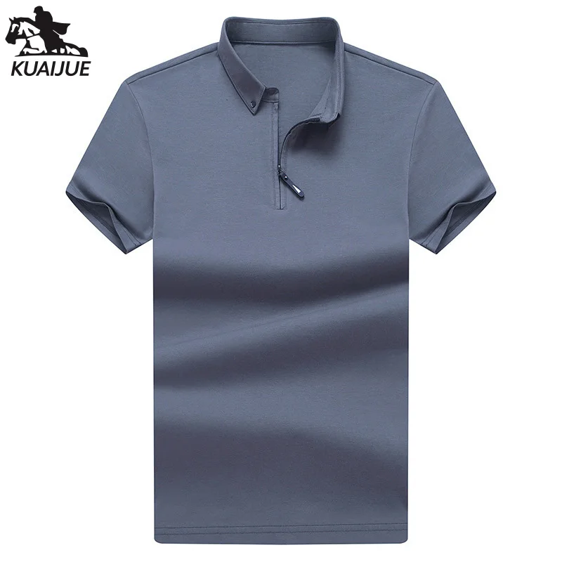 polo shirt men 2021 Summer new Solid 