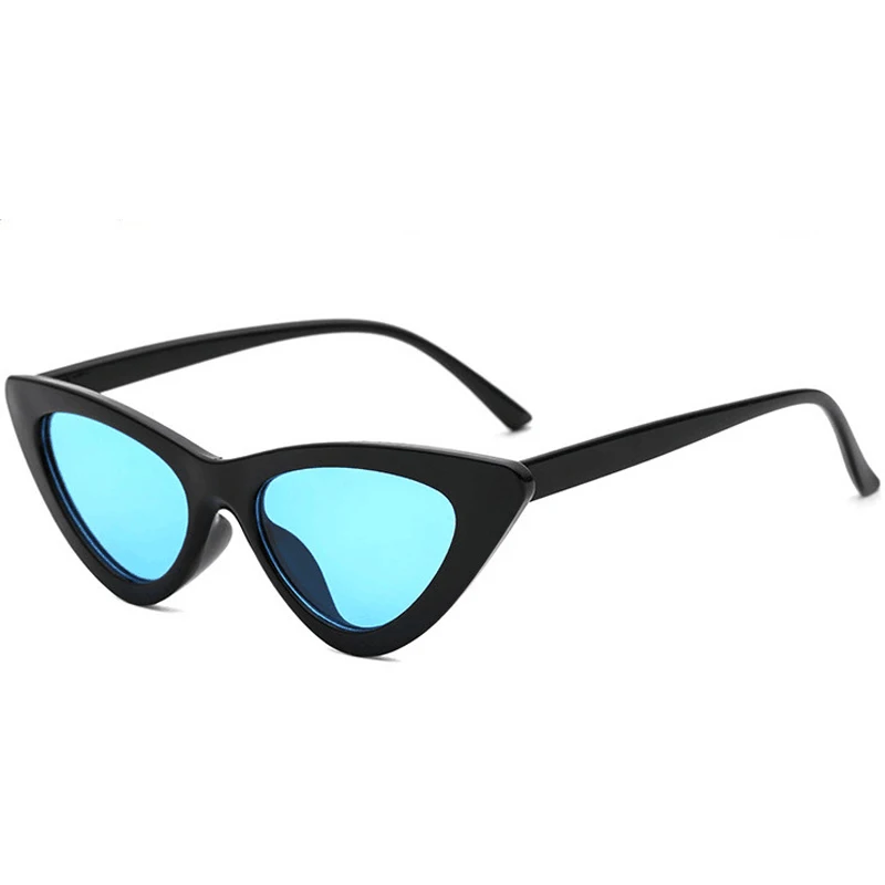 DAVE Модные солнцезащитные очки кошачий глаз женские брендовые Ретро треугольные очки женские милые сексуальные кошачьи очки Oculos de sol UV400 - Цвет линз: 6