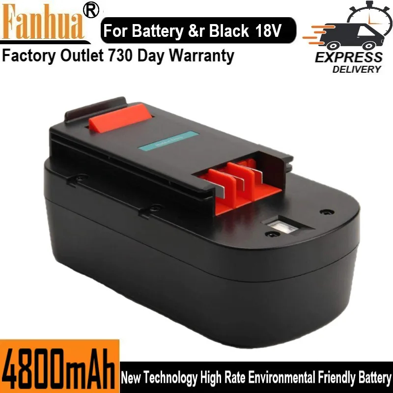 Upgraded to 6800mAh 】 HPB18 Battery Compatible with Black and Decker 18V  Battery Ni-Mh HPB18-OPE FSB18 A1718 Tools Battery - AliExpress
