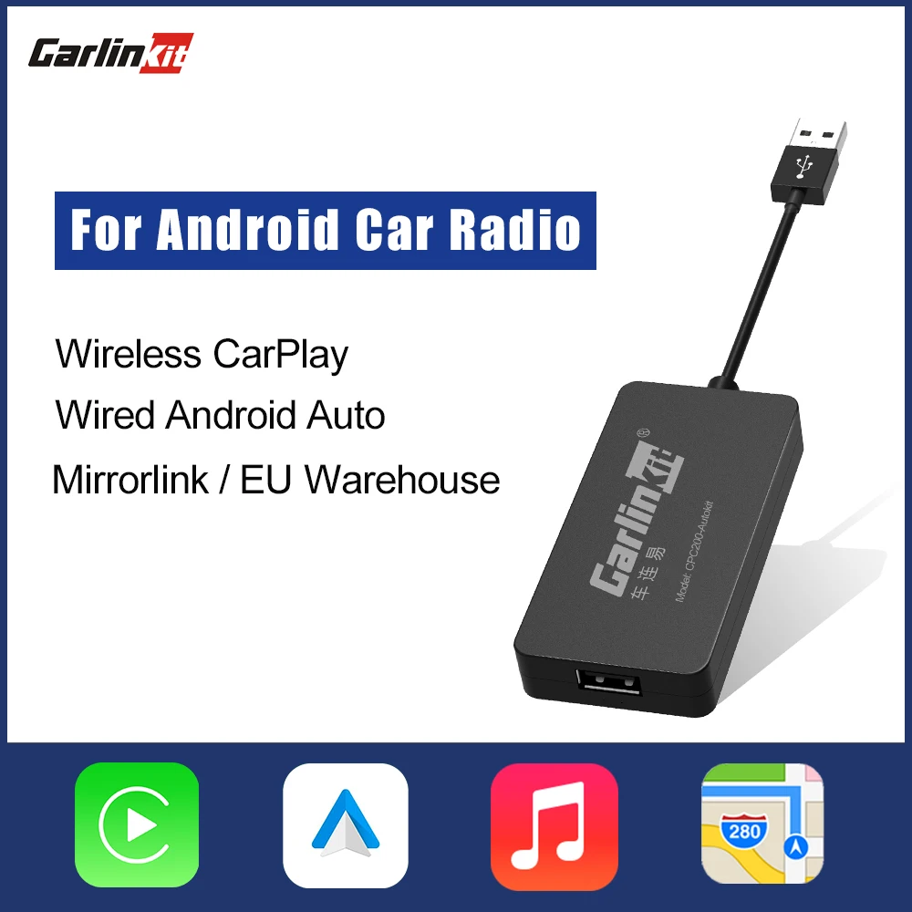 Carlinkit Wireless Apple CarPlay Android Auto Carplay Smart Link USB