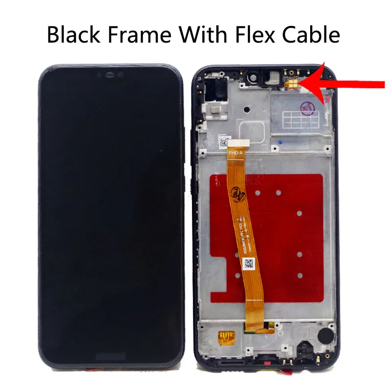 Хорошее качество ЖК дисплей для Huawei P20 Lite с сенсорным сенсором полная сборка Nova 3E