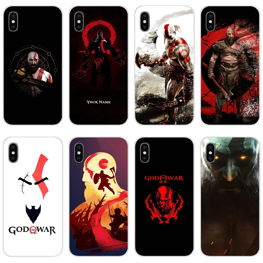 Аксессуары для телефона чехлы версии бога войны Apple iPhone X XR XS 11 12Pro MAX 4S 5S 5C SE 2020 6S 7 8