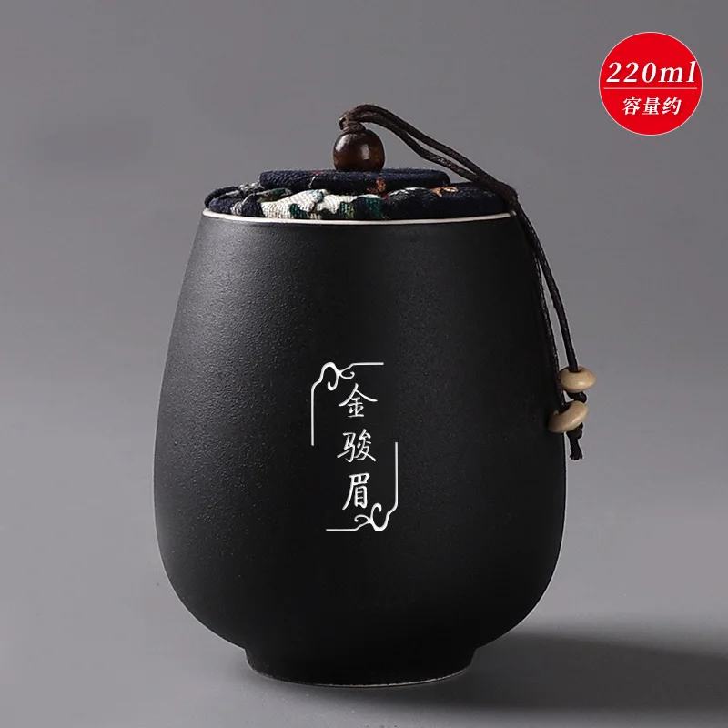 Банка для чая керамический герметичный коробка для хранения чая Tieguanyin Pu'er держатель емкость для чая Caddies чайная посуда контейнер Caddy ремесла - Цвет: G Style