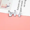 Cute Animal Brooch Evil White Rabbit Cartoon Enamel Pins Bag Clothes Button Lapel Pin Badges Jewelry Funny Gift for Best Friends ► Photo 2/6