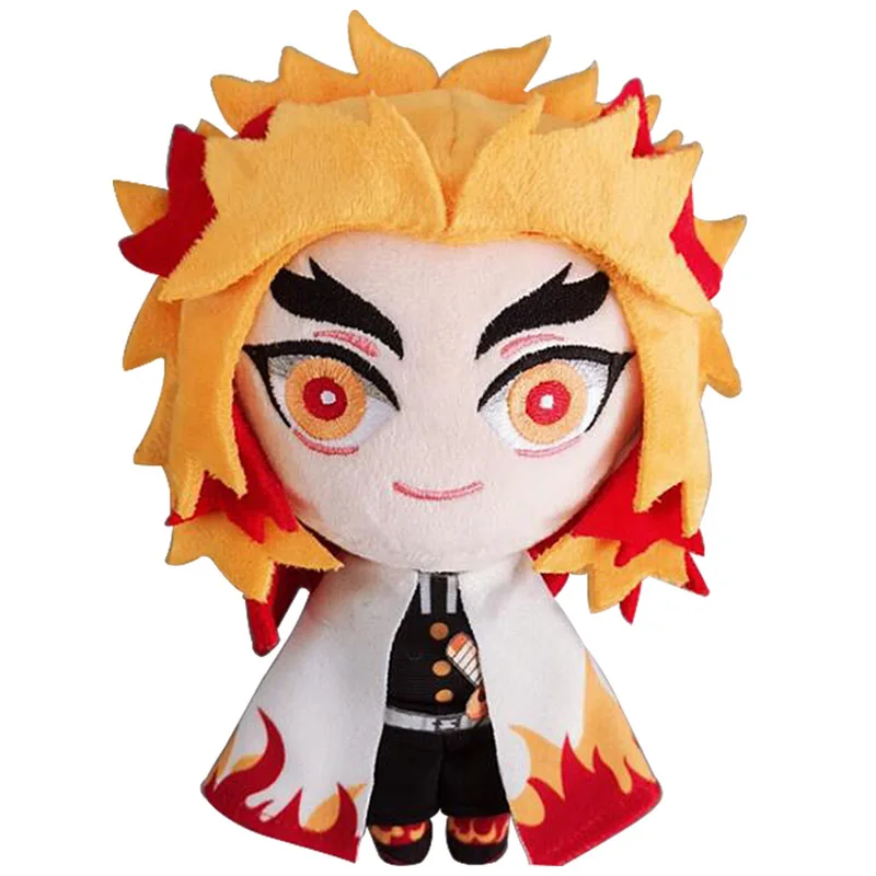 Rengoku Kyoujurou 20 см Demon Slayer: Kimetsu no Yaiba Nezuko Tanjirou Douma Makomo Kochou Shinobu фигурка косплей милые плюшевые куклы мягкая игрушка подарок - Цвет: Rengoku Kyoujurou
