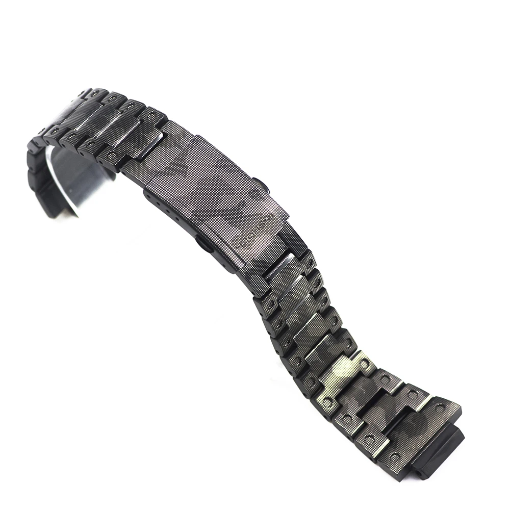 Camouflage TA Strap Камуфляжный титановый сплав DW5600 GW-M5610 часы набор ремешок для часов ободок/чехол металлический ремешок супер светильник - Цвет ремешка: Camouflage TA Strap