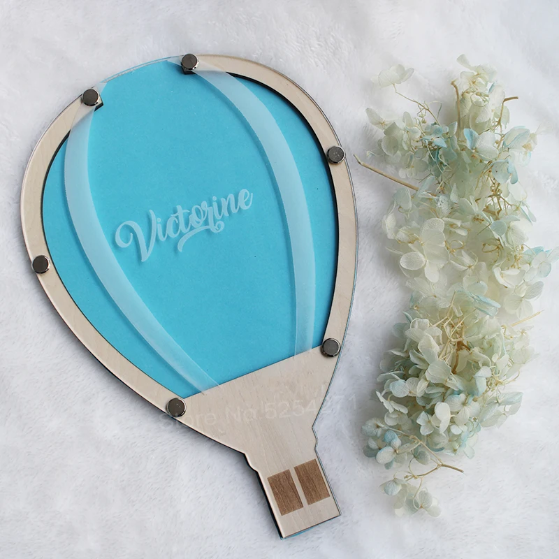 First birthday air ballon guest book party one year air balloon for first year of baby child hot-air balloon theme