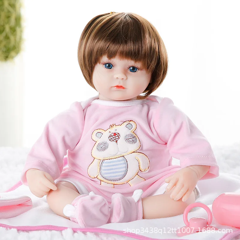 Кукла Reborn Baby 22 дюймов Реалистичная игрушка новорожденный малыш девочка мягкая