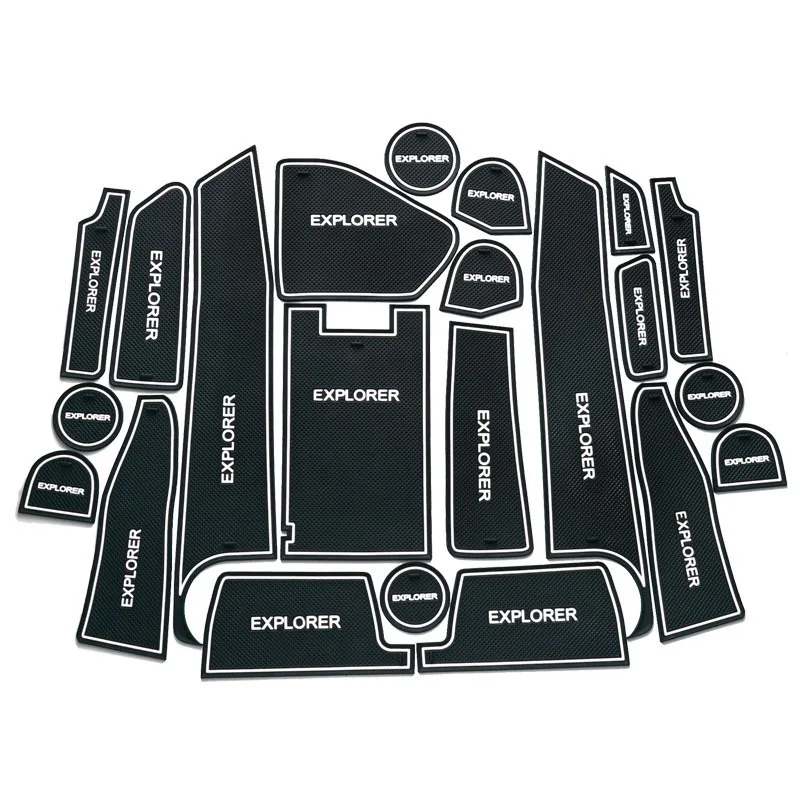 

Suitable for Ford Explorer Gate Slot Pad Coaster Modified Interior Trim Armrest Pad Explorers-Slip Mat