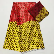 Имитация шелковой ткани африканская ткань с принтом ткань нигерийская Анкара африканская восковая печать для вечерние 4+ 2 ярдов для ткани SM30