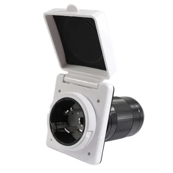 

With Waterproof Cover RV Inlet Caravan Car Body Plug 125V American-Style Caravan 50A Power Supply Plug