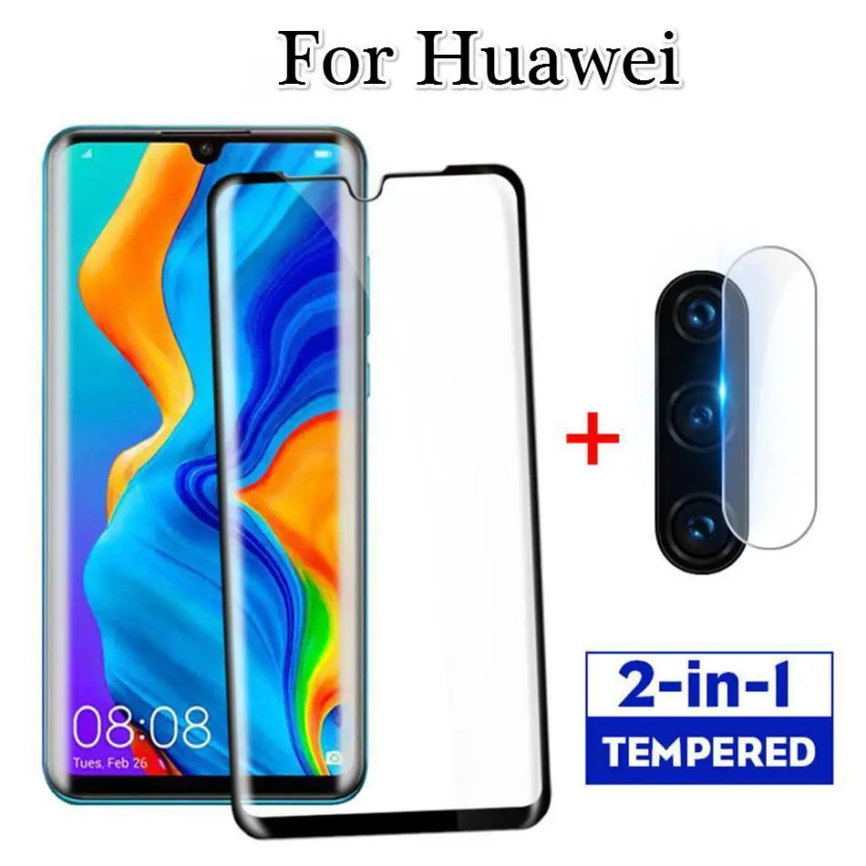2 в 1 Защитное стекло для huawei Honor 20s 20 Lite Pro 9X Max Nova 5T Защитная пленка для экрана камеры из закаленного стекла
