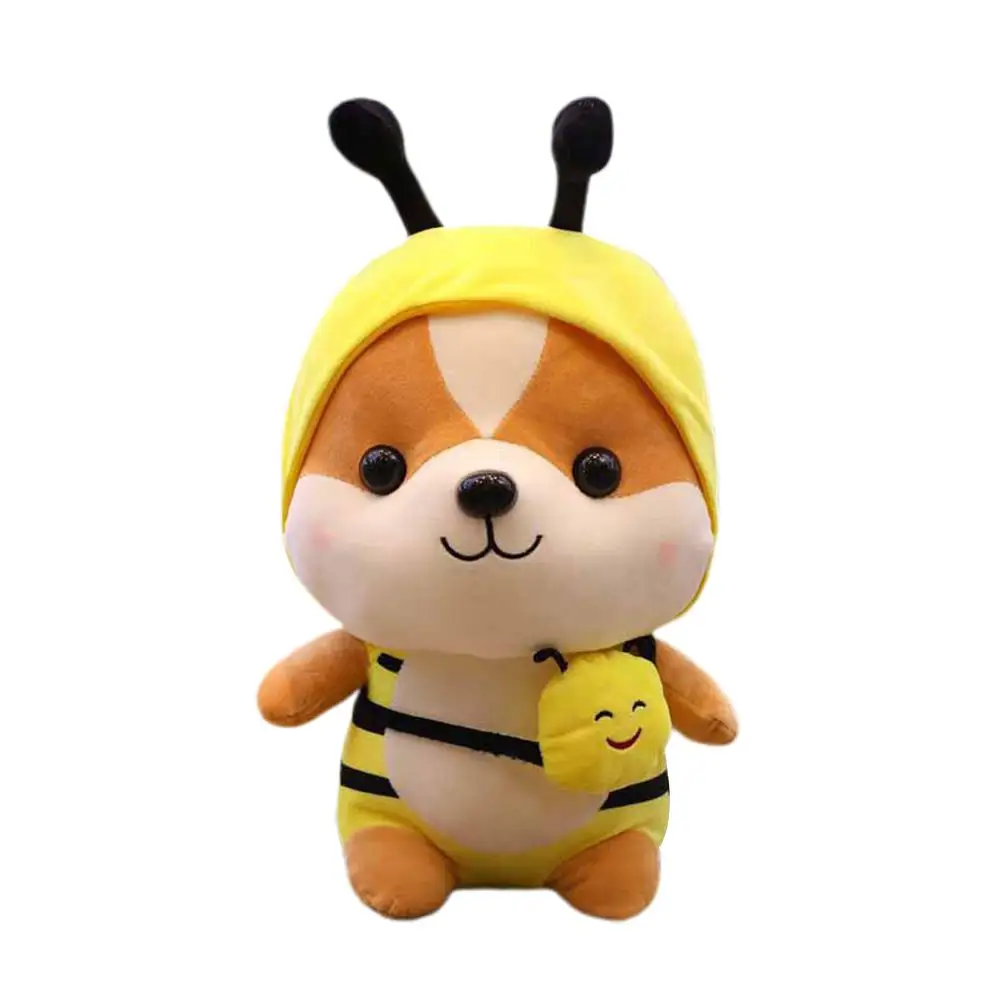 GloryStar милая плюшевая белка игрушка кукла Shapeshift подарок на день рождения - Цвет: bee 25cm