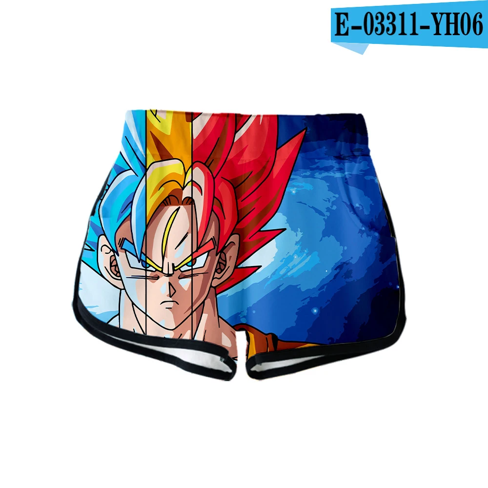 Верхняя одежда Harajuku 3D Мода DRAGON BALL Harajuku летние женские повседневные супер шорты Новое поступление крутые шорты для отдыха - Цвет: YH06