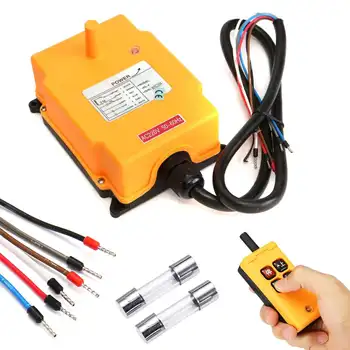 

220V Industrial Remote Control System HS-4 Wireless Switches Hoist Crane Control Lift Crane 1 Transmitter 1 Receiver 4 Channels