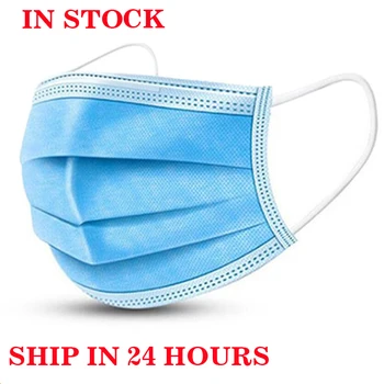 

Chandler 3 Layer Non-woven Dust Face Mask Thickened Disposable Mouth Mask Dust Filter Safety Breathable Face Protective Mask