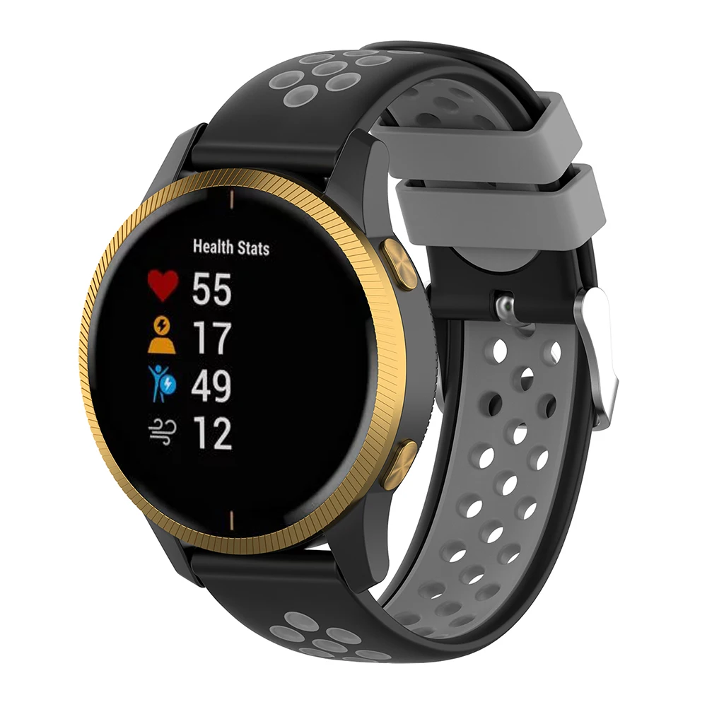 20 мм ремешок для Garmin Venu ремешок для наручных часов спортивный силиконовый Смарт-часы сменный Браслет дышащий ремень