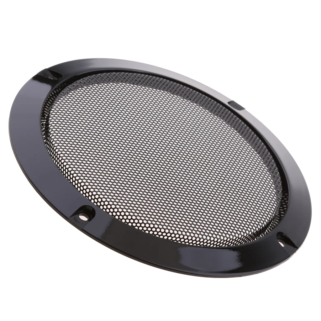 6.5Inch Speaker Decorative Circle Speaker Grills Cover Guard Protector with Protective Black Iron Grille Mesh