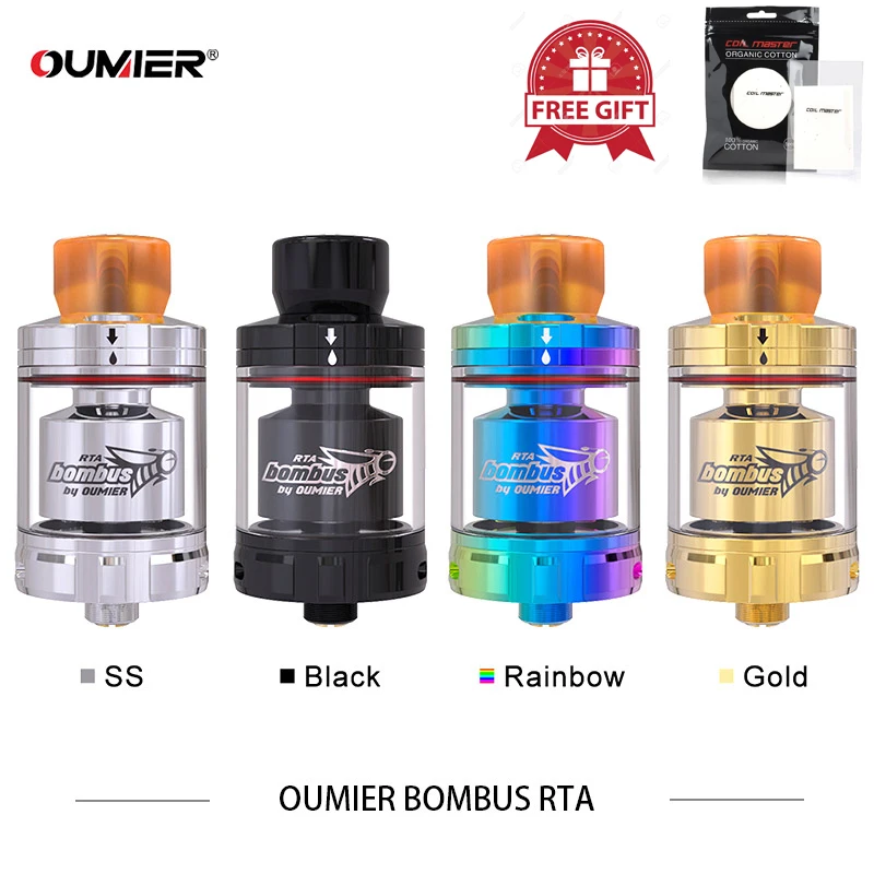 Хорошая цена OUMIER bommier bus RTA оригинальная фотоэлектронная сигарета с резьбой 510