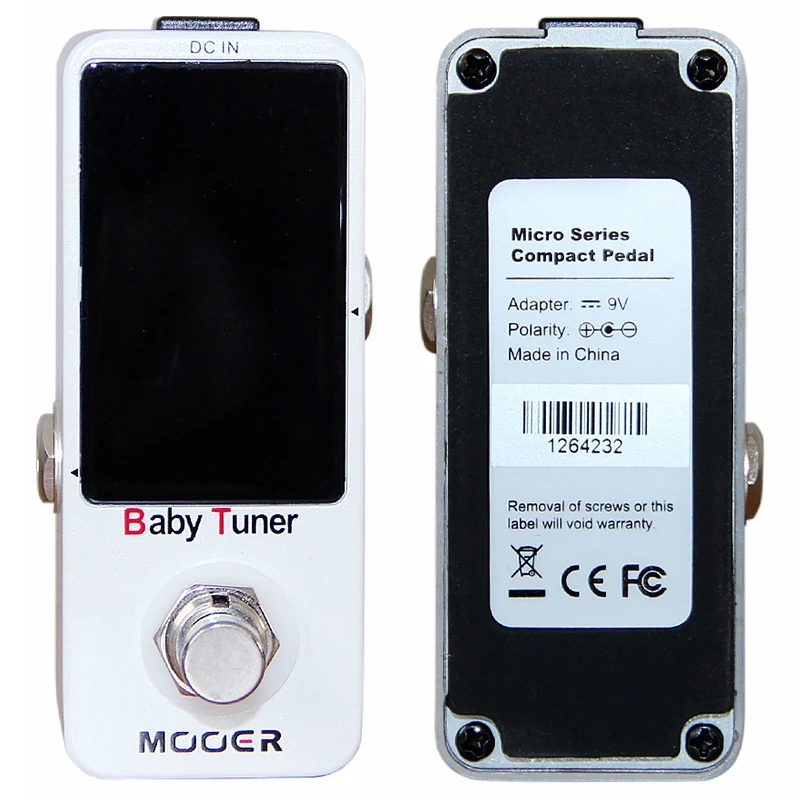 Mooer MTU1 детский тюнер гитара напольная педаль коробка светодиодный свет тюнинг микро педали Аксессуары для гитары для электрических музыкальных инструментов