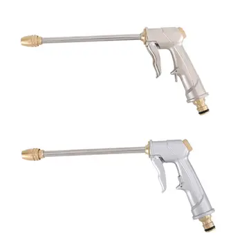 

Garden Water Hose Hand Spray Nozzle Car Washer Parts with Connector Adjustable Pattern Grip Trigger for Car Washing Lawn