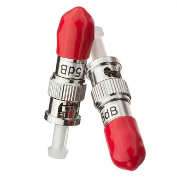 

ST Fixed Flange Fiber Attenuator,ST/UPC Optical Fixed Attenuator Fast Connector Fiber Coupler 1dB~15dB