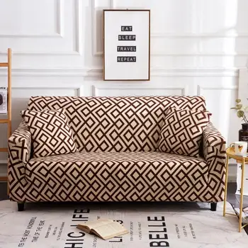 

Nordic Leaf Pattern Sofa Cover Cotton Elastic Stretch Couch Cover Universal Sofa Covers for Living Room Pets Single Home Decor