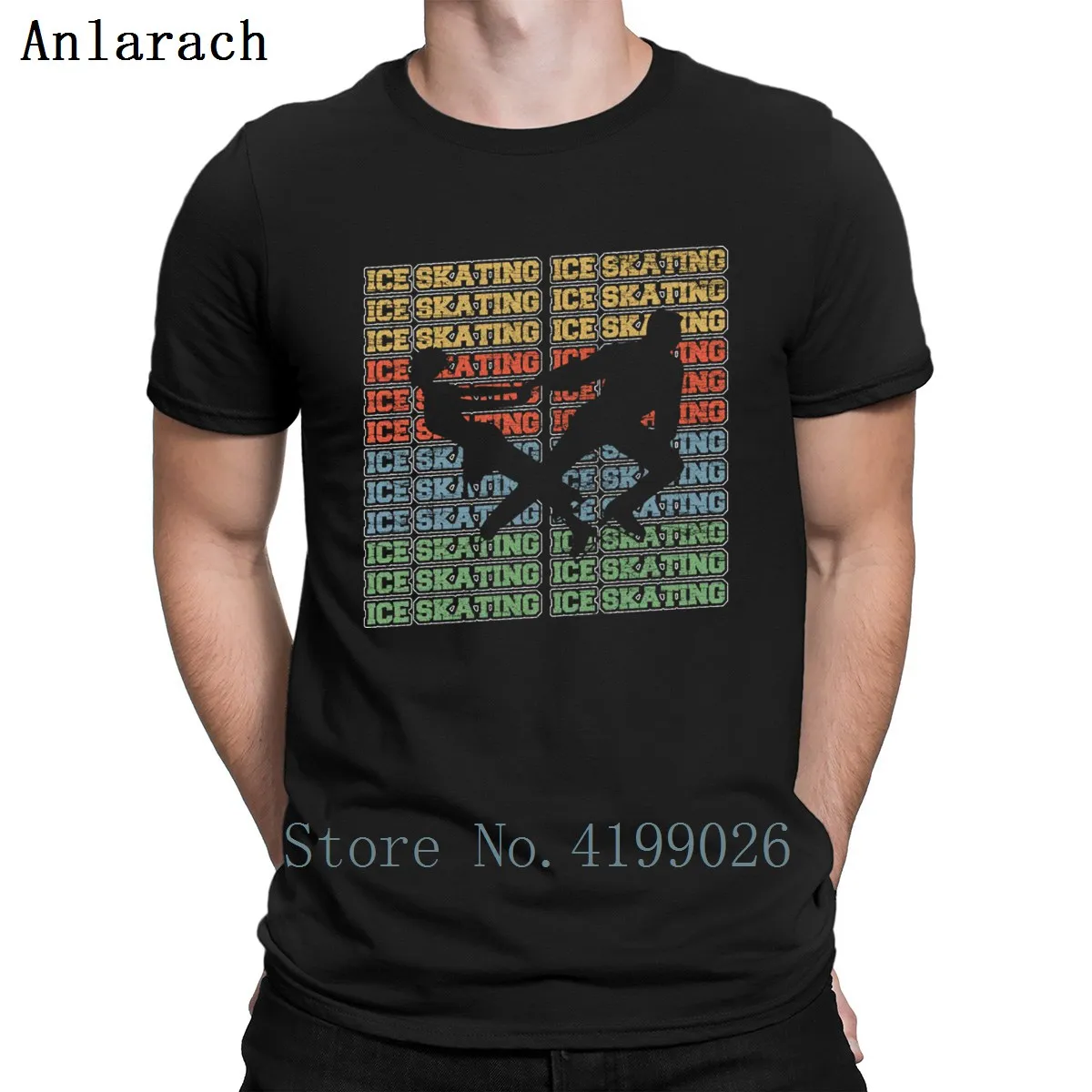 

Dance Gift Ice Skate Figure Skating Vintage T-Shirts Hip Hop Summer Style Fit New T Shirt Solid Color Pattern Personalized