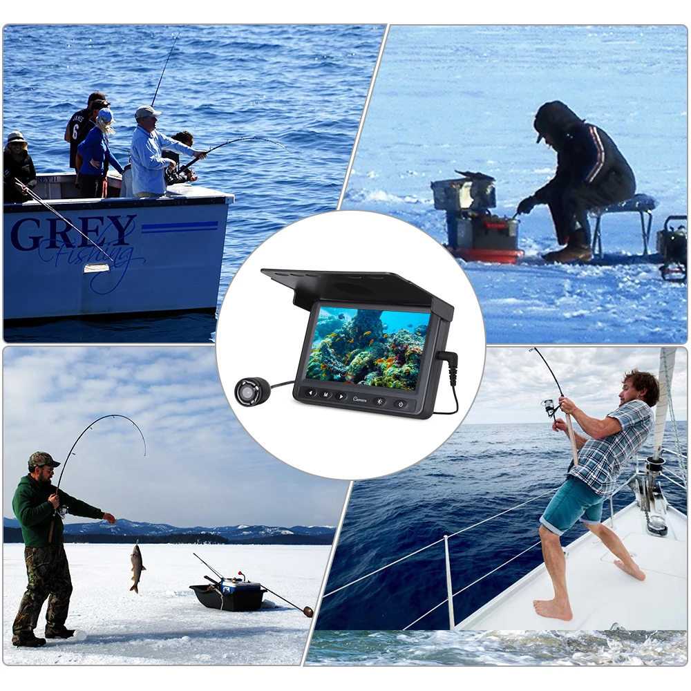 Eyoyo Underwater Ice Video Fishing Tools Camera 4.3 inch LCD