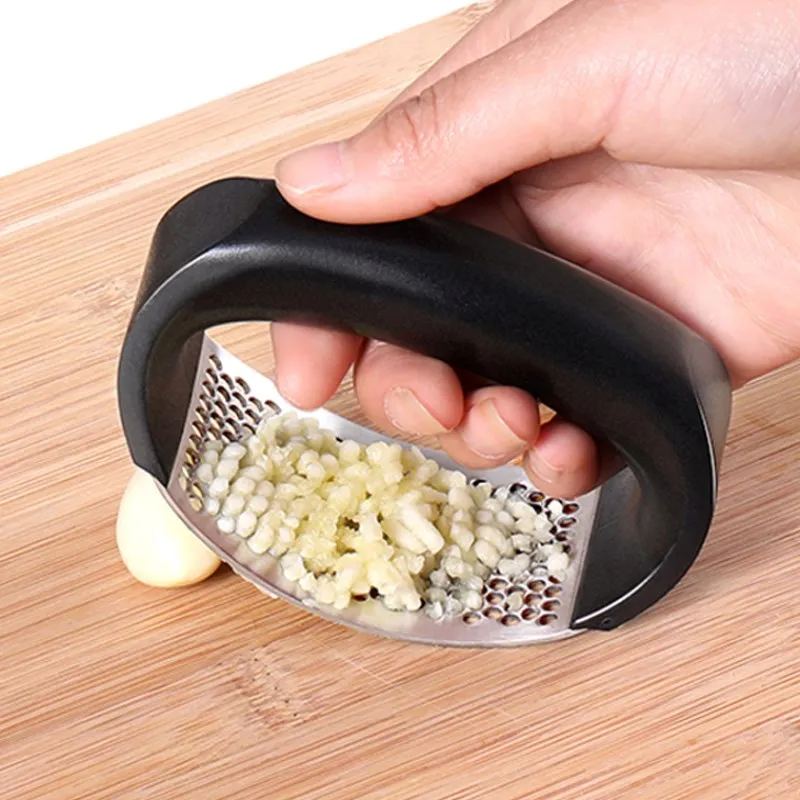 

304 Stainless Steel Garlic Press Manual Garlic Chopper Crusher Ginger Press Kitchen Accessories Creative Vegetable Tools