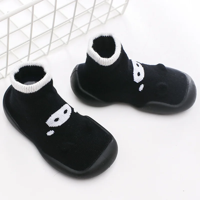 Unisex Baby Shoes First Shoes Baby Walkers Toddler First Walker Baby Girl Kids Soft Rubber Sole Baby Shoe Knit Booties Anti-slip