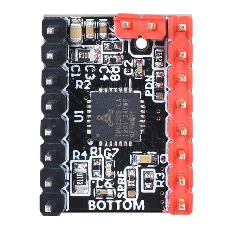 3D-принтеры части Stepstick Mute TMC2209 V1.2 Драйвер шагового двигателя с радиатор для СКР V1.3 MKS GEN L Ramps 1,4/1,5/1,6 3d печати