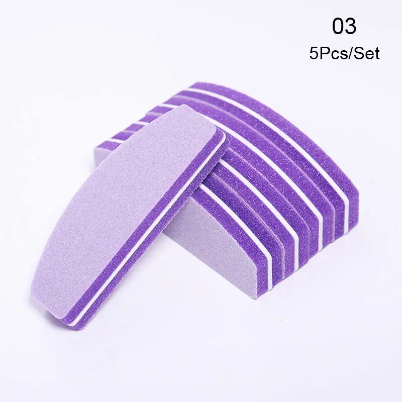 5Pcs Set 3 1/2/5/10 шт. розовый Форма ногтей Полировщики для ногтей файл сушилка УФ гель с белым светом для гелевых ногтей cо шлифовальными буферными резцами, блок для ногтей Маникюр Педикюр шлифовальный инструмент для ногтей - Цвет: 5Pcs Set 3