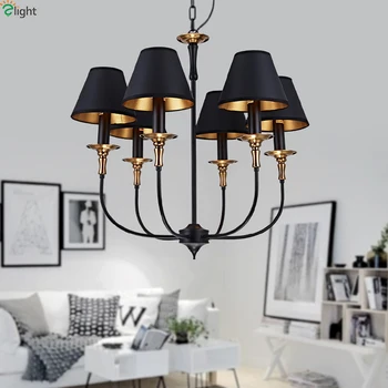 

Retro Iron Led Pendant Chandeliers Light Lustre Copper Dining Room Led Chandelier Lighting Living Room Hanging Lights Fixtures