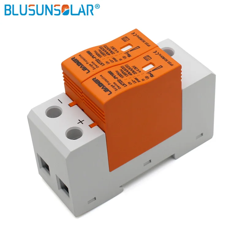 10 шт./партия Американская классификация проводов 2р DC1000V 20/40KA DC сетевой фильтр разрядник защитное устройство для солнечного Системы защиты