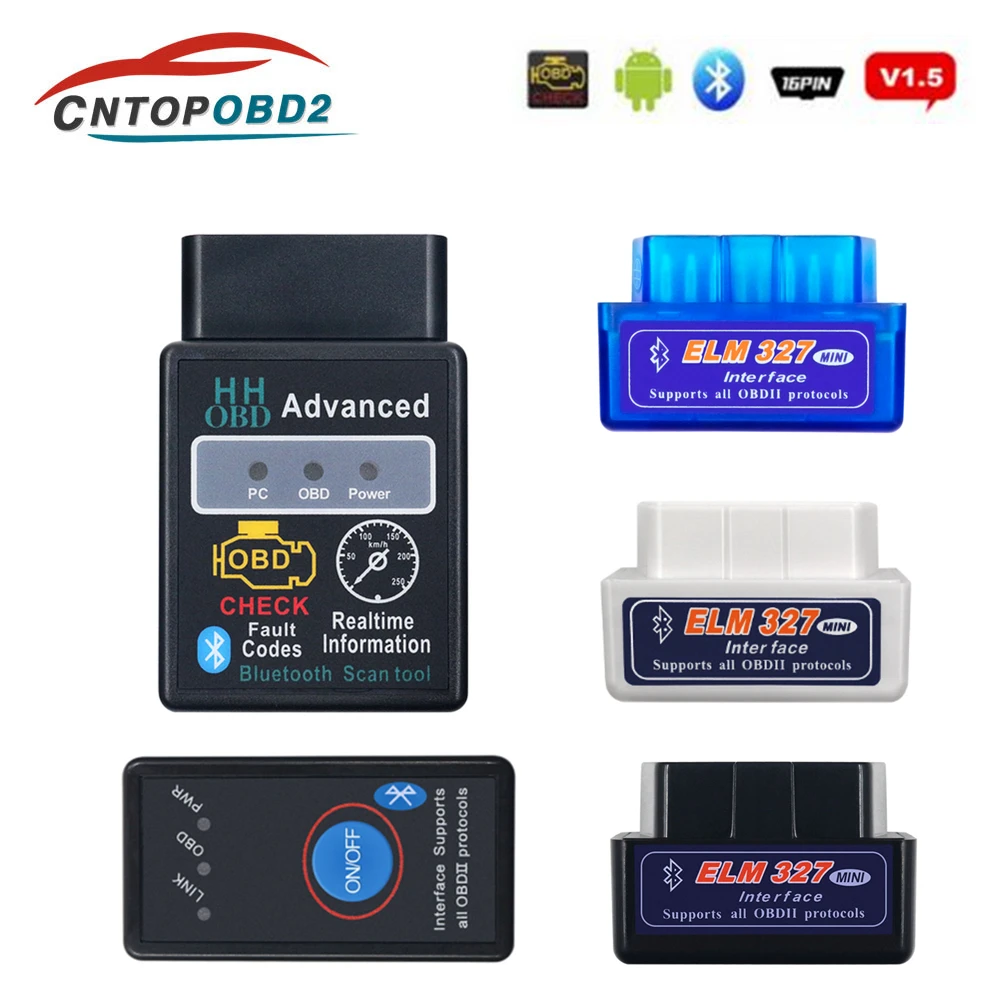 Супер Мини ELM327 Bluetooth OBD2 V1.5 автомобильный диагностический инструмент ELM 327 1,5 для Android/PC ELM-327 OBDII сканер считыватель кодов Супер Мини ELM327 Bluetooth OBD2 V1.5 автомобильный диагностический инструмент ELM 327 1,5 для Android/PC ELM-327 OBDII сканер считыватель кодов