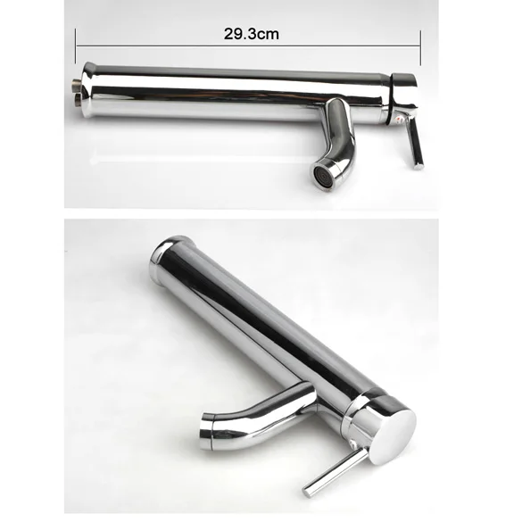 Durable Single Handle Tempere Waterfall Bathroom Basin Tap Vessel Sink Faucet
