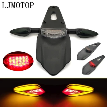 

Motorcycle Fender Mudguard Brake Stop Rear Tail Light 12V LED Taillight lamp For Yamaha YZ250FX YZ450FX WR450F WR250R WR250X