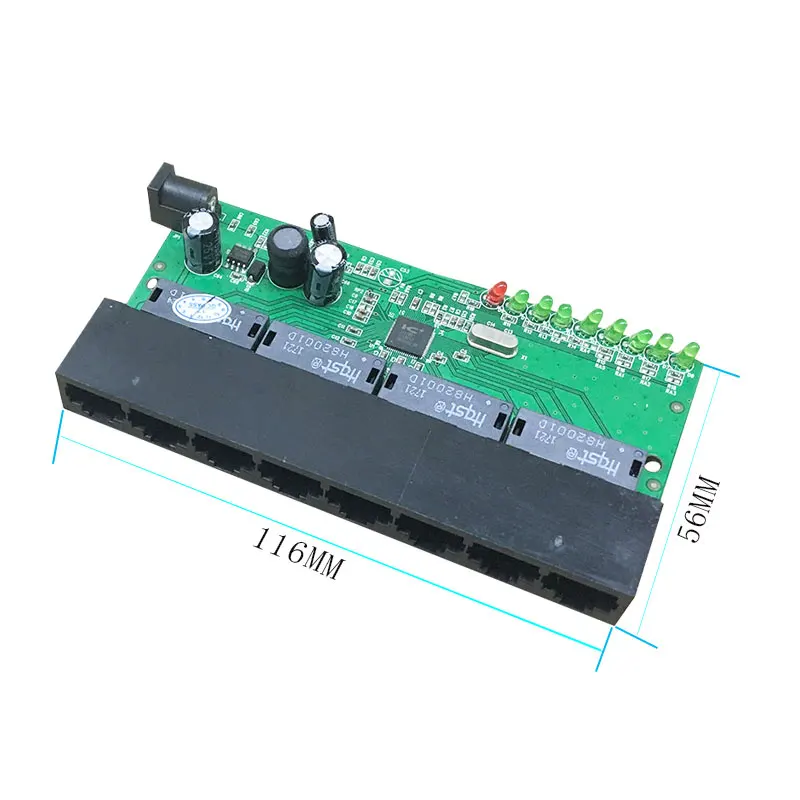 Модуль переключателя Ethernet, плата PCBA, 8 шт., порт питания, сеть, быстрый заводской производитель, Oem переключатель, сделано в Китае, поставщик Шэньчжэнь