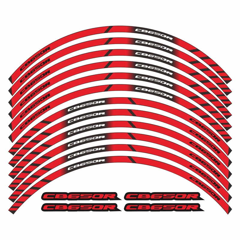 Наклейка на внутреннее колесо, наклейки на обод, светоотражающие декоративные наклейки для Honda cb650r - Цвет: 2